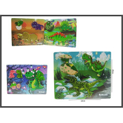 PUZZLE DINOZAURY 20X24CM 