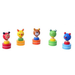 DREWNIANE PIECZĄTKI Z TUSZEM 