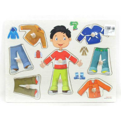 PUZZLE DREWNO CHŁOPIEC 