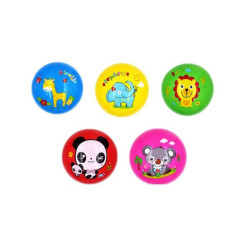 PIŁKA GUMOWA ZWIERZĘTA 23CM 