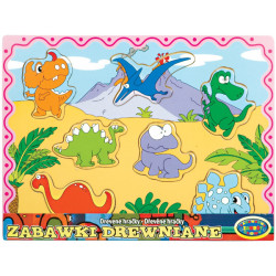 UKŁADANKA DREWNIANA - DINUSIE