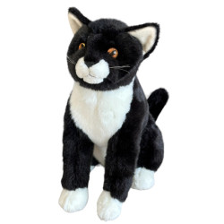 KOT SIEDZĄCY CZARNY 28CM 