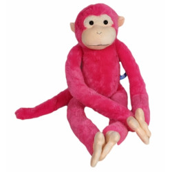 MAŁPA RÓŻOWA 85CM RZEPY