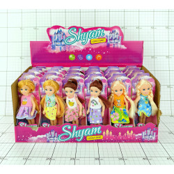 LALKA MAŁA W PUDEŁKU 1 SZT.