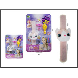 BRANSOLETKA PLUSZ KOTEK 21CM 