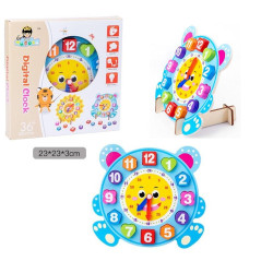 ZEGAR DREWNIANY DO NAUKI