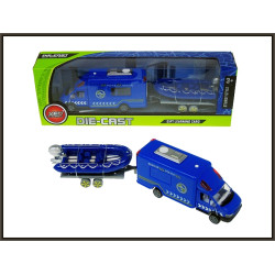 VAN POLICJA PRZYCZEPA PONTON 