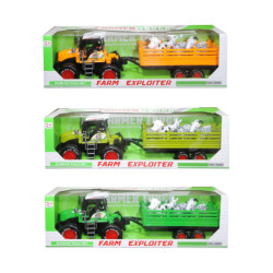 TRAKTOR Z PRZYCZEPĄ +...