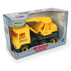 MIDDLE TRUCK DŹWIG ŻÓŁTY W...