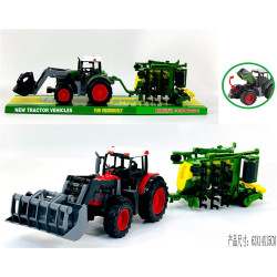TRAKTOR Z ŁYZKĄ I AGREGATEM 