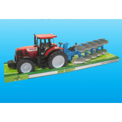 TRAKTOR Z PŁUGIEM 