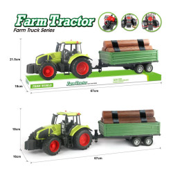 TRAKTOR Z DREWNEM 